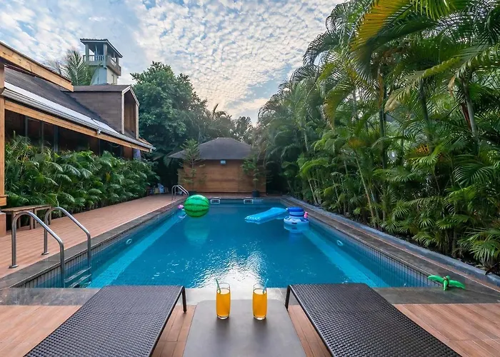 Nature'S Abode - The Wooden Villa At Morjim By Stayvista